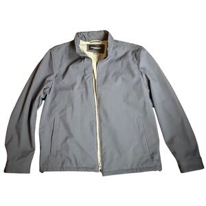 Marc New York Andrew Marc Mens Navy Blue Softshell Jacket Hidden‎ Hood Large